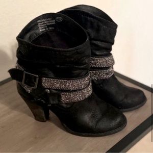 Black Embellished Boots